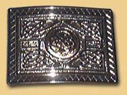 Belt Buckle Highland swirl Chrome