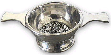 3" Pewter Clan Crest Cuaich