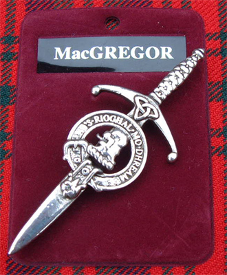 MacGregor Claymore Kilt Pin