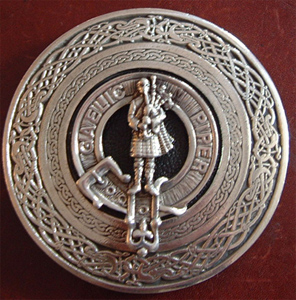 Pipers Round Belt Buckle