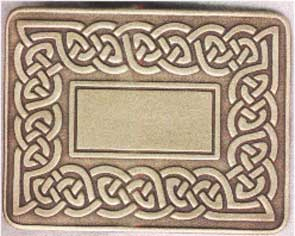 Belt Buckle Celtic Link  Brass