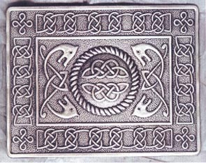 Highland Serpent Waist Plate Antique Silver Finish