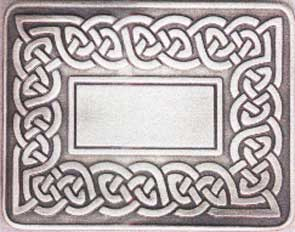 Celtic Link Waist Plate Antique Silver Finish