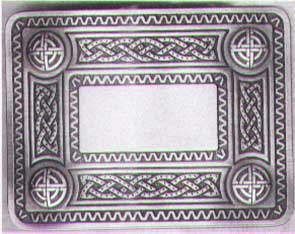 Celtic Knot Waist Plate Antique Silver Finish