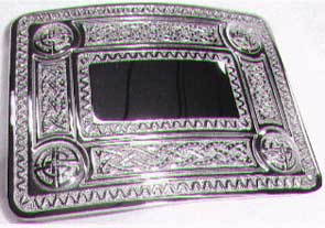 Celtic Knot Waist Plate Chrome Finish