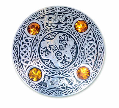 Inverurie Plaid Brooch